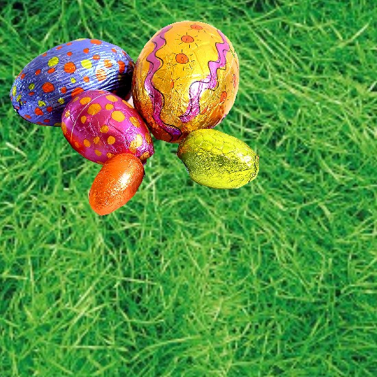 Ostergras grüne Holzwolle